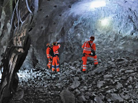Tunneling at the Albula Tunnel