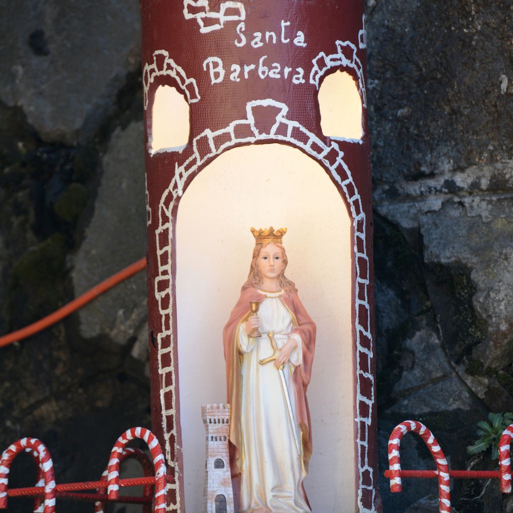 The patron saint of miners and tunnel builders - 