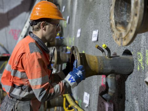01.03.2016 - Represa da las lavurs da construcziun en il tunnel da l'Alvra
